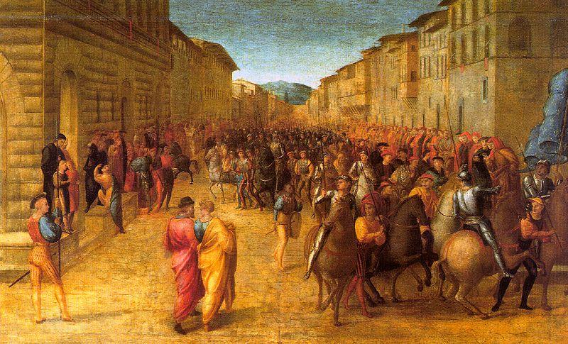 GRANACCI, Francesco Entry of Charles VIII into Florence  dfg